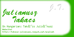julianusz takacs business card